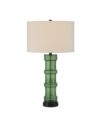 Currey and Company - 6000-1011 - One Light Table Lamp - Balsam - Green/Glossy Black