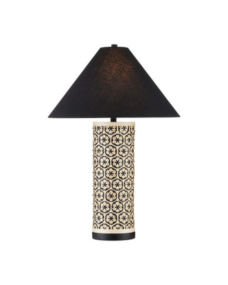 Currey and Company - 6000-1036 - One Light Table Lamp - Nebulon - Natural/Black