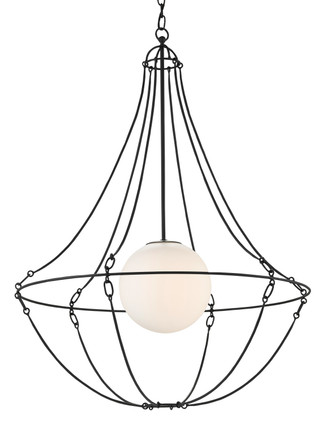 Currey and Company - 9000-0640 - One Light Pendant - Stanleigh Bronze Pendant - Black Bronze