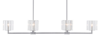 Currey and Company - 9000-0747 - Six Light Chandelier - Valerio Collection - Silver Leaf