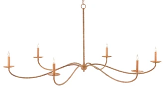 Saxon Six Light Chandelier (9000-0757)