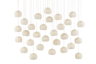 Currey and Company - 9000-0914 - 30 Light Pendant - Piero - Sugar White/Silver