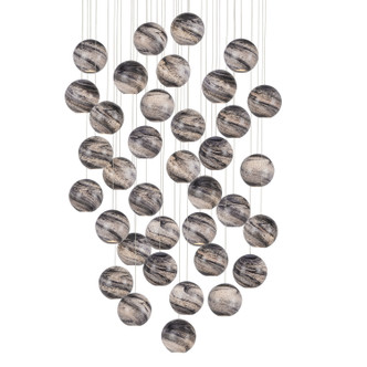 Currey and Company - 9000-1011 - 36 Light Pendant - Palatino - Earth with Speckles/Silver