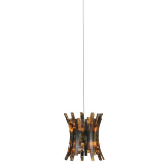 Currey and Company - 9000-1040 - One Light Pendant - Alsop - Brown/Black/Natural/Silver