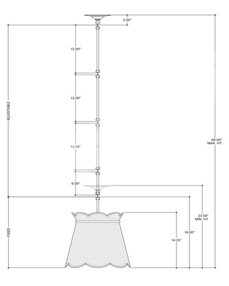 Annabelle One Light Pendant (9000-1117)