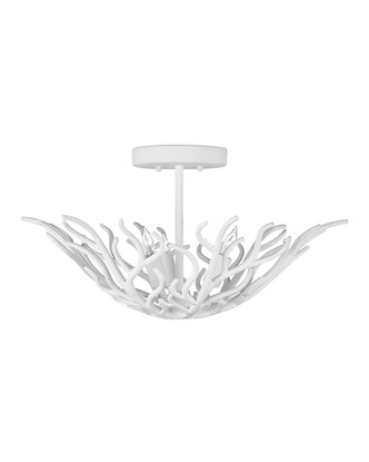 Snowfall Three Light Semi-Flush Mount (9000-1124)