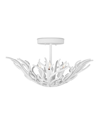 Snowfall Three Light Semi-Flush Mount (9000-1124)