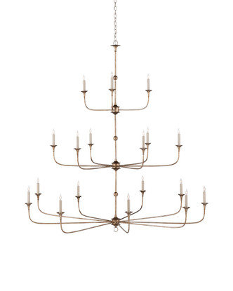 Currey and Company - 9000-1130 - 18 Light Chandelier - Nottaway - Pyrite Bronze