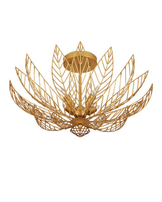 Leaflace Four Light Semi-Flush Mount (9000-1228)