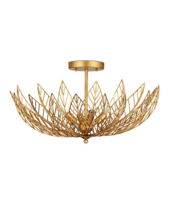 Leaflace Four Light Semi-Flush Mount (9000-1228)