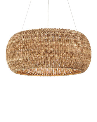 Currey and Company - 9000-1245 - Six Light Chandelier - Boucle - Natural/Beige