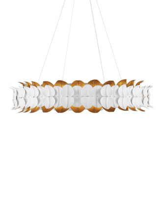 Currey and Company - 9000-1253 - LED Chandelier - Aventine - Gesso White/Contemporary Gold