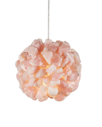 Currey and Company - 9000-1267 - One Light Pendant - Clio - Rose/Brass