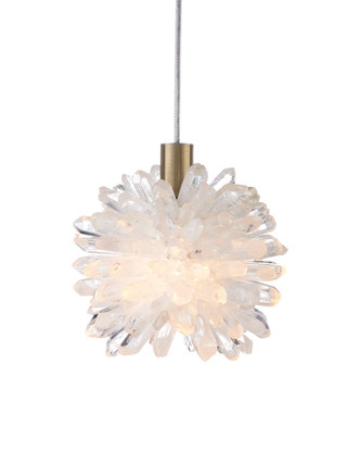 Currey and Company - 9000-1269 - One Light Pendant - Purity - Natural/Brass