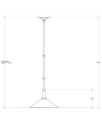 Manuscript One Light Pendant (9056)