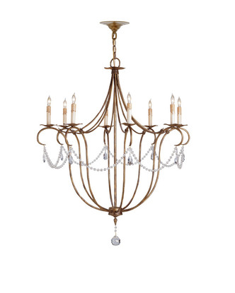 Crystal Lights Eight Light Chandelier (9881)