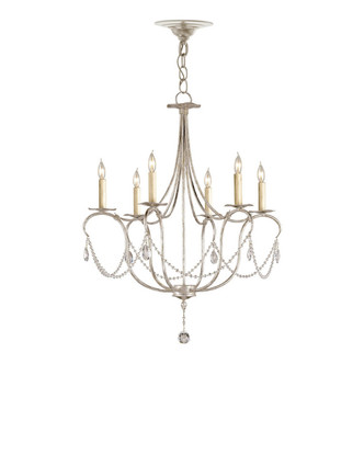 Crystal Lights Six Light Chandelier (9890)