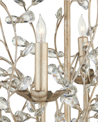 Crystal Bud Six Light Chandelier (9973)
