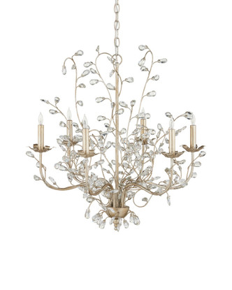 Crystal Bud Six Light Chandelier (9973)