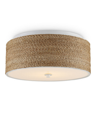Currey and Company - 9999-0057 - LED Flush Mount - Coulton Rope - Natural/White