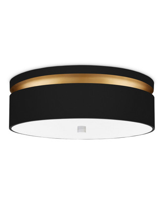 Serenity Black Flush Mount One Light Flush Mount (9999-0070)