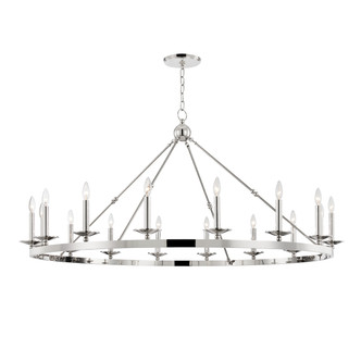 Hudson Valley - 3216-PN - 16 Light Chandelier - Allendale - Polished Nickel