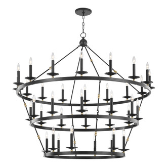 Hudson Valley - 3258-AOB - 36 Light Chandelier - Allendale - Aged Brass/Old Bronze