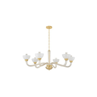 Hudson Valley - 3306-AGB - Six Light Chandelier - St. Lawrence - Aged Brass
