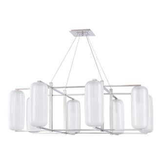 Hudson Valley - 3478-PN - Eight Light Chandelier - Pebble - Polished Nickel