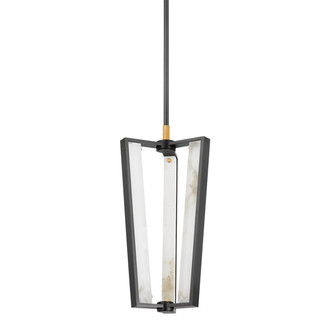 Hudson Valley - 4053-AGB/DB - LED Pendant - Edgemere - Aged Brass