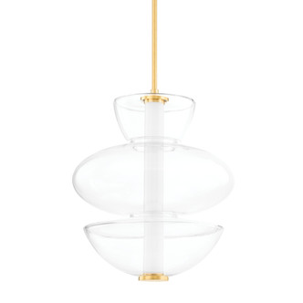 Hudson Valley - 5319-AGB - LED Pendant - Palermo - Aged Brass