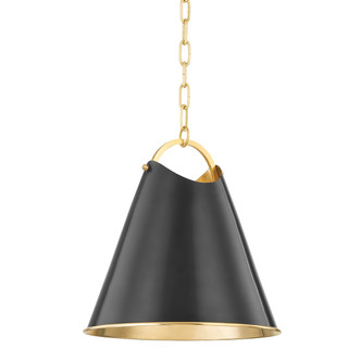 Hudson Valley - 6214-AOB - One Light Pendant - Burnbay - Aged Brass/Old Bronze