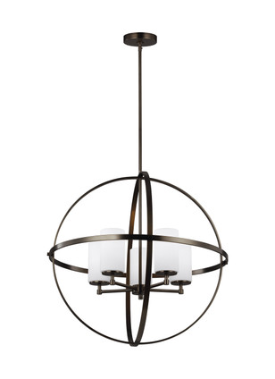 Generation Lighting - 3124605-778 - Five Light Chandelier - Alturas - Brushed Oil Rubbed Bronze