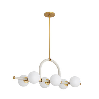 Harrison Six Light Linear Chandelier (89467)