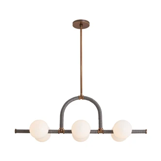 Harrison Six Light Linear Chandelier (89469)