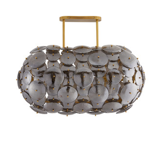Arteriors - 89491 - Eight Light Chandelier - Nebula - Smoke Luster