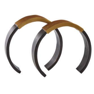 Arteriors - ASI07 - Sculptures Set of 2 - Calum - Antique Brass/Bronze