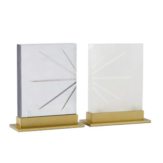 Arteriors - ATC01 - Sculptures Set of 2 - Veridians - White