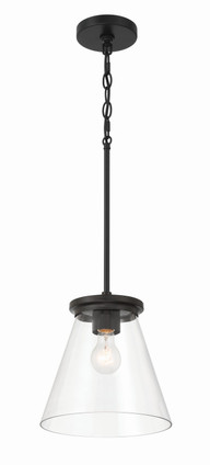 Craftmade - 60492-FB - One Light Pendant - Connell - Flat Black