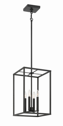 Craftmade - 60635-FB - Four Light Foyer Pendant - Signature Foyer - Flat Black