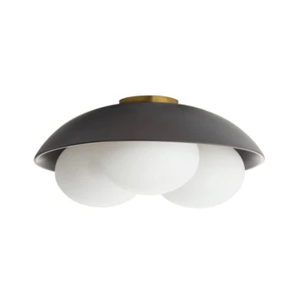 Glaze Three Light Flush Mount (GADFC02)