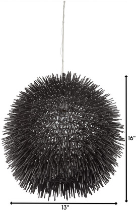 Urchin One Light Pendant (169P01BL)