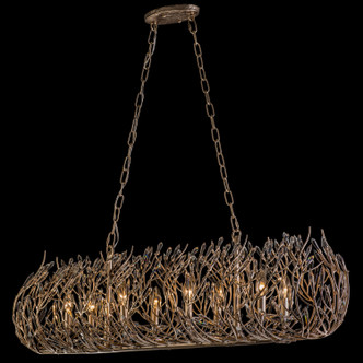 Bask Eight Light Linear Pendant (271N08GD)
