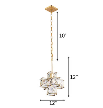 Cubic One Light Pendant (329P01CG)