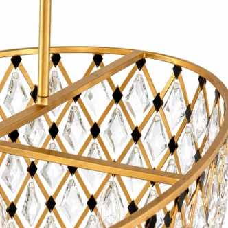 Windsor Eight Light Linear Pendant (345N08FGMB)