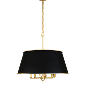 Coco Six Light Pendant (364P06MBFG)