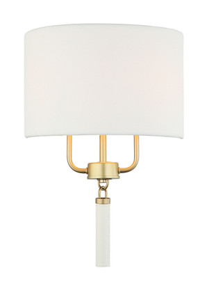 Secret Agent Two Light Wall Sconce (368W02GOW)