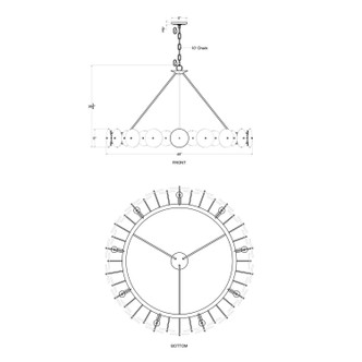 Cosmos Nine Light Chandelier (370C09MB)