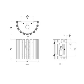Suratto One Light Wall Sconce (387W01MBH)