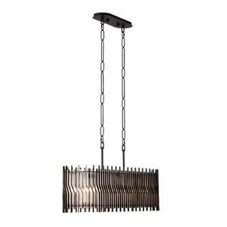Park Row Five Light Linear Pendant (393N05MBFG)